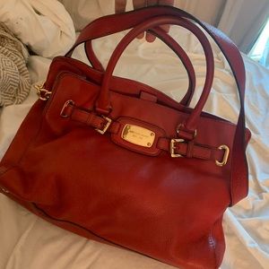 Michael Kors Bag -medium classy red and gold details